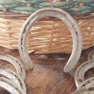 Vintage Horse Shoe Lot of 9 Craft Supply Farmhouse Home Decor